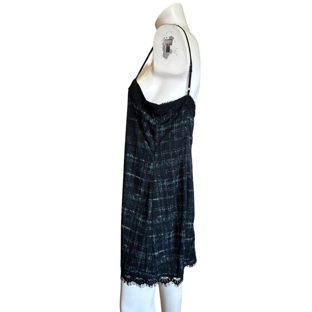 Amanda Uprichard Black & Green Tank Mini Dress sz M NWT $191 orig price - Picture 5 of 11